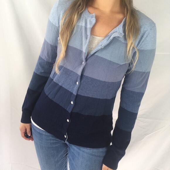 Liz Claiborne Color Block Button Up Cardigan XS - Picture 6 of 8